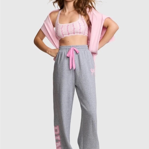 LoveShackFancy Other - LoveShackFancy x Pink Wide Leg Sweatpants